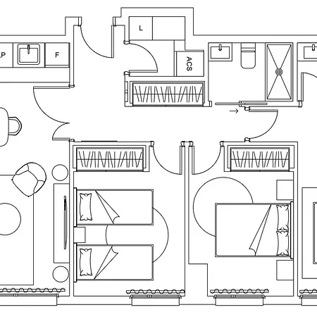 P&o 3bed Urban Sky Apartment *